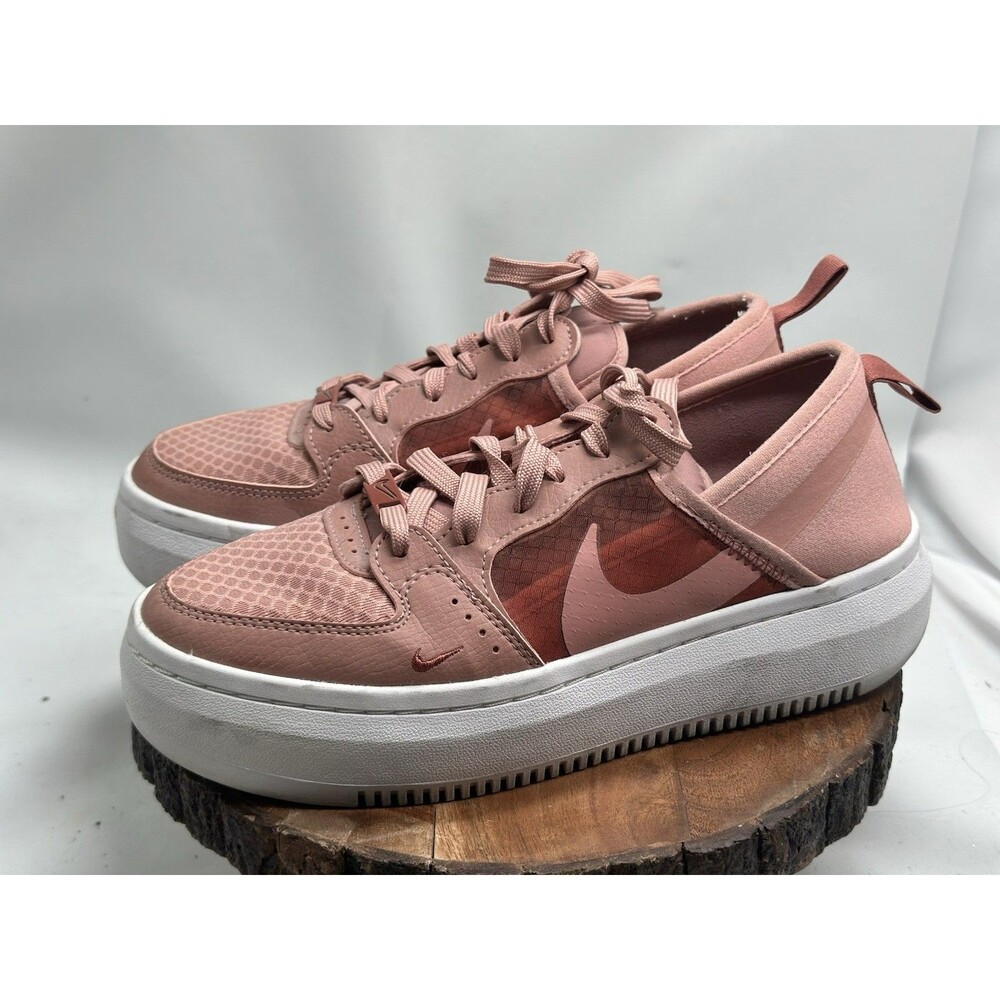 Nike Court Vision Alta Platform Shoes Women's Size 7 CW6536-600 VGUC